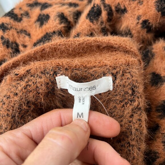Maurices Medium Cardigan Cheetah Pattern - Picture 3 of 9